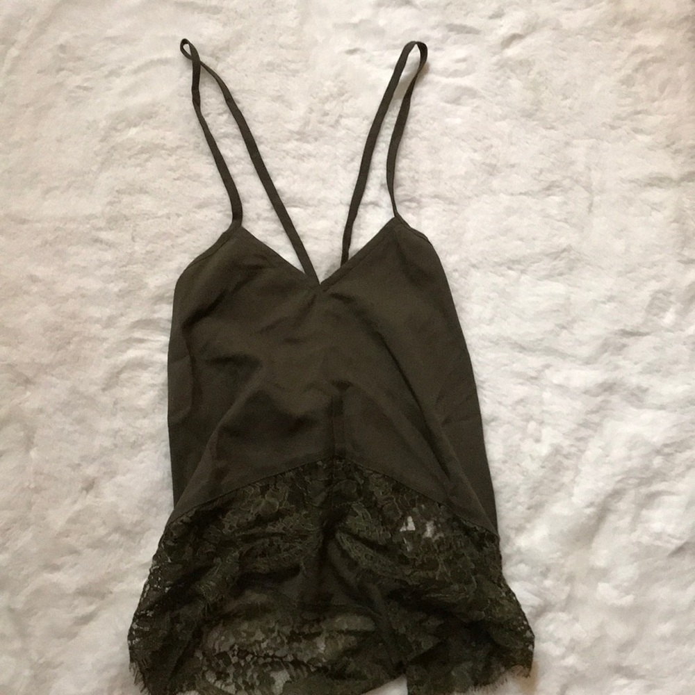 TOBI cross back cami